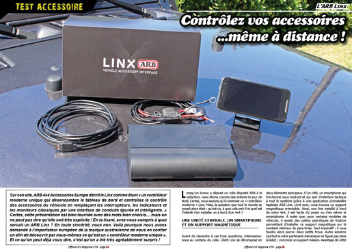 La présentation de l'ARB Linx