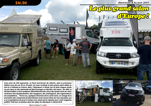 Le salon Abenteuer & Allrad 2019