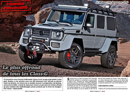 Le Brabus 550 Adventure 4x4² 