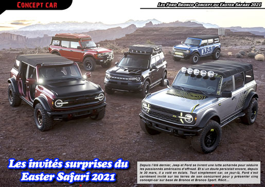 Les Ford Bronco du Easter Safari 2021