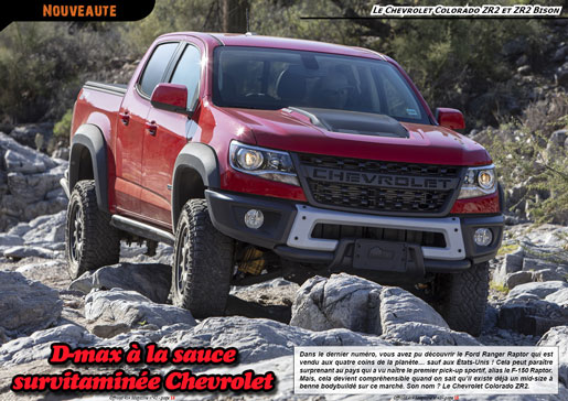Les Chevrolet Colorado ZR2 et ZR2 Bison