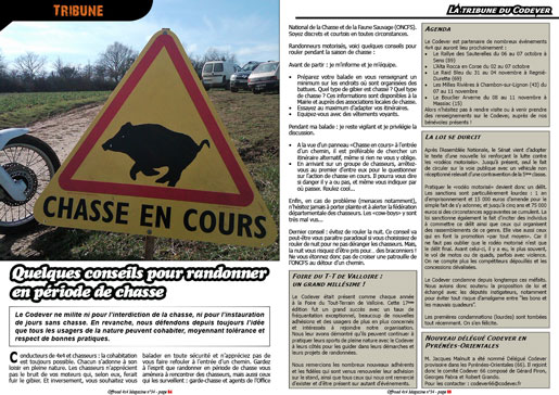 La tribune du Codever - septembre 2018