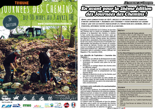La tribune du Codever - janvier 2019