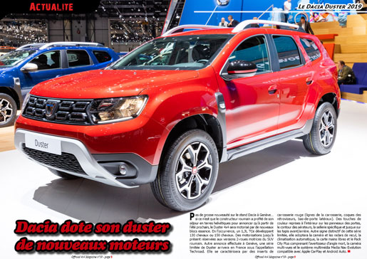 Le Dacia Duster 2019