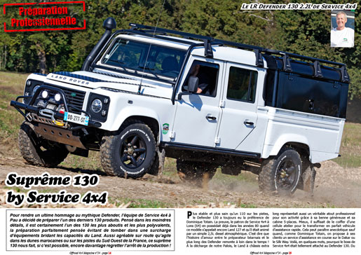 Le LR Defender 130 2.2L de Service 4x4