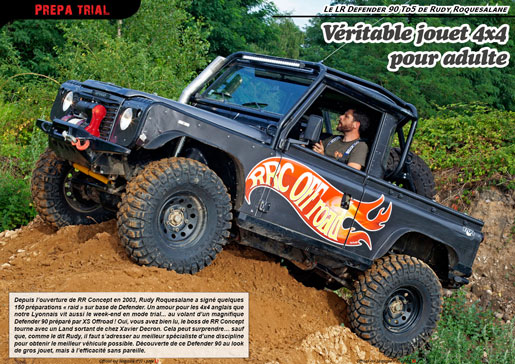 Le LR Defender 90 de Rudy Roquesalane
