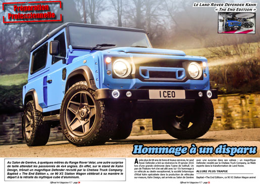 Le LR Defender Kahn The End Edition