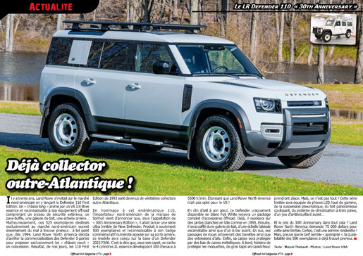 Le LR Defender 110 30th Anniversary