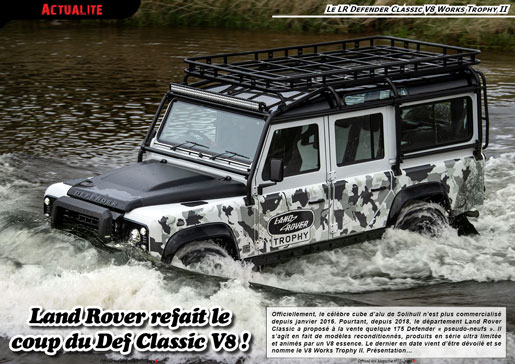 Le LR Defender Classic V8 Works Trophy II
