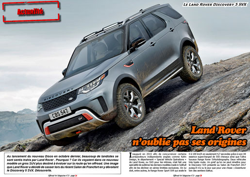 Le Land Rover Discovery 5 SVX