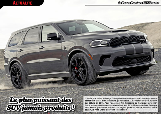 Le Dodge Durango SRT Hellcat