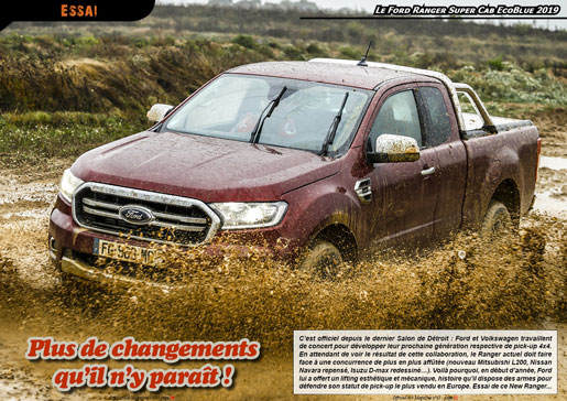 L'essai du Ford Ranger EcoBlue 2019