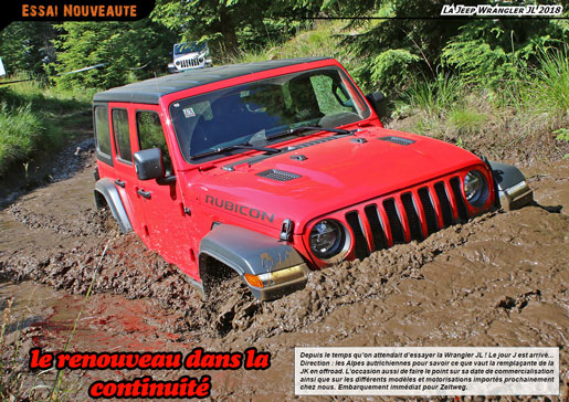 L'essai de la Jeep Wrangler JL 2018