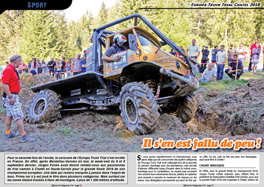L'Europa Truck Trial Chatel 2018