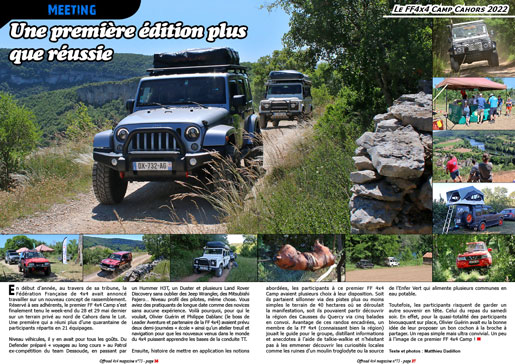 Le FF4x4 Camp Cahors 2022