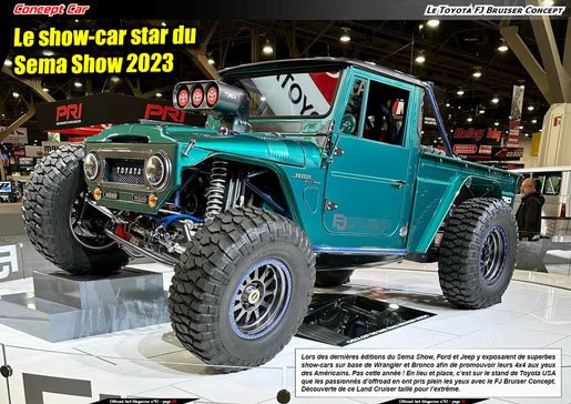 Le Toyota FJ Bruiser Concept et le Retro Cruiser