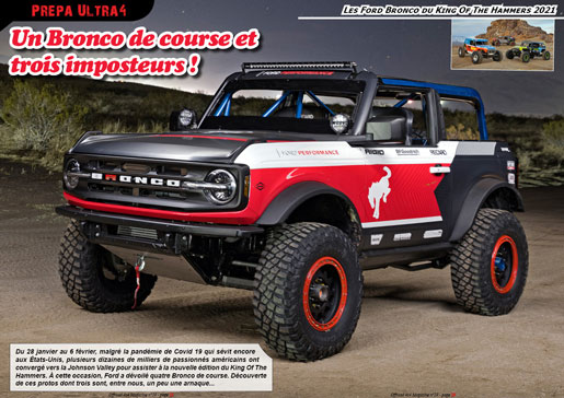 Les Ford Bronco du KOH 2021