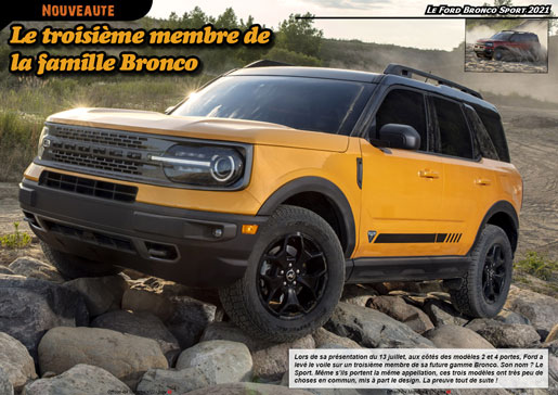Le Ford Bronco Sport 2021