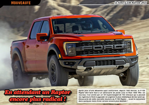 Le Ford F-150 Raptor 2021