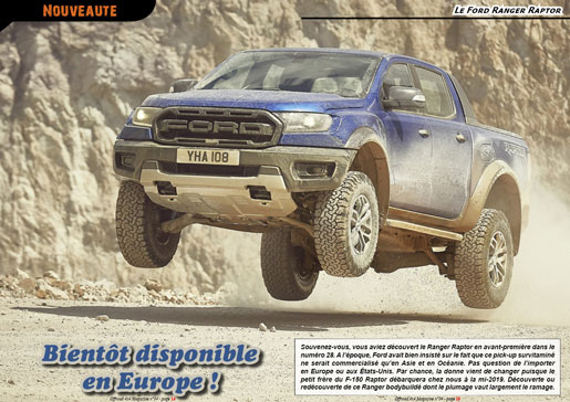 Le Ford Ranger Raptor