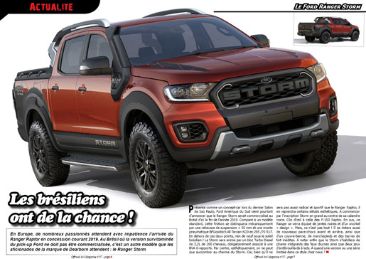 Le Ford Ranger Storm