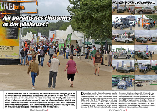 Le salon Game Fair 2017