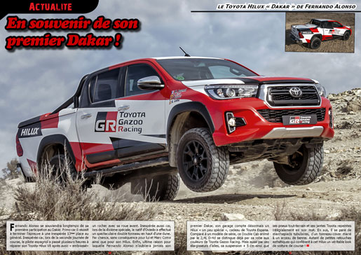 Le Toyota Hilux Dakar de Fernando Alonso