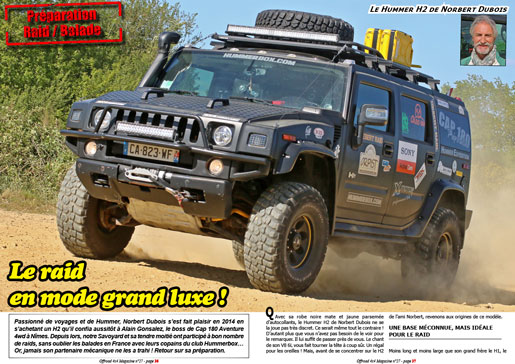 Le Hummer H2 de Norbert Dubois