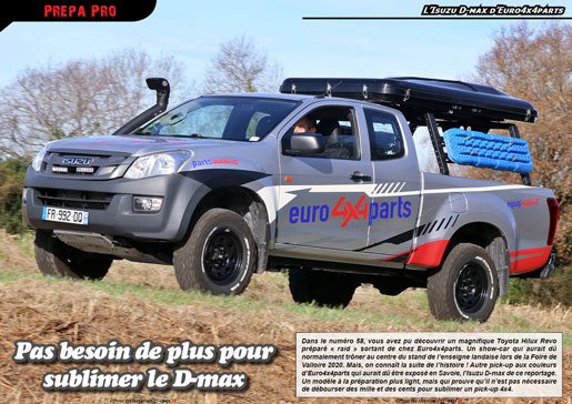 L'Isuzu D-max d'Euro4x4parts