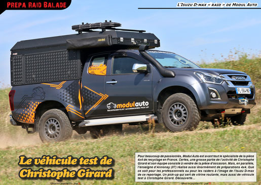 L'Isuzu D-max préparé raid de Modul Auto