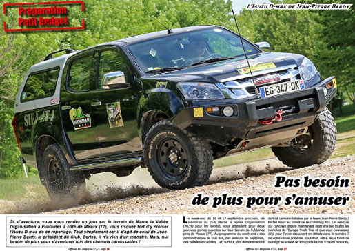 L'Isuzu D-max de Jean-Pierre Bardy