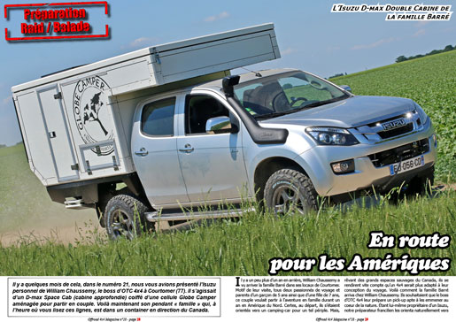 L'Isuzu D-max Double Cab de la famille Barré