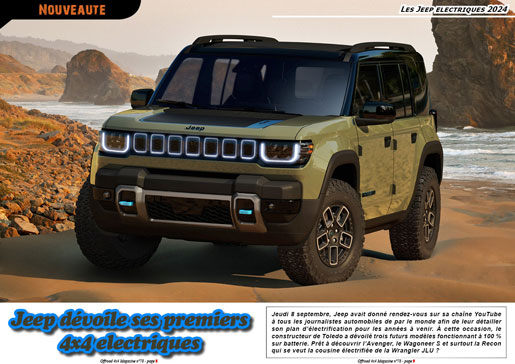Les Jeep electriques 2024