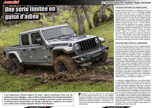 Le Jeep Gladiator FarOut Final Edition
