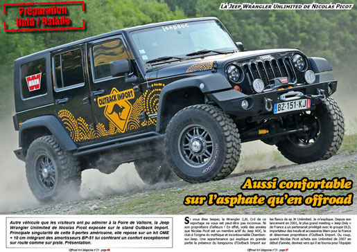 La Jeep Wrangler Unlimited de Nicolas Picot