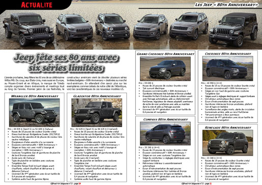 Les Jeep « 80th Anniversary»