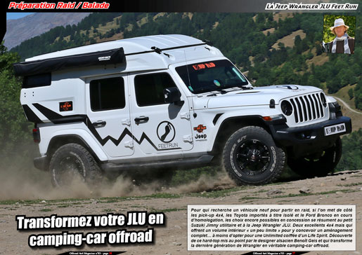 La Jeep Wrangler JLU Feet Run