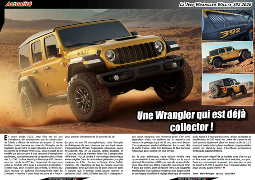 La Jeep Wrangler Willys 392 2026