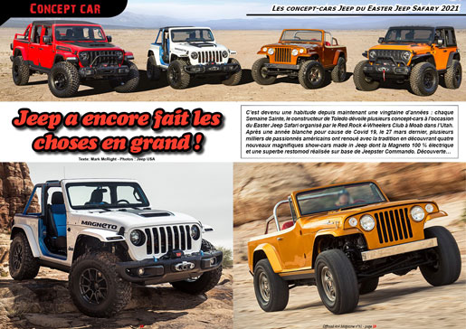 Les concept-cars Jeep du Easter Safary 2021
