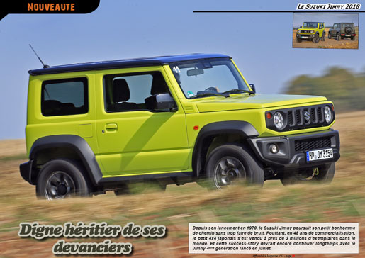 L'essai du Suzuki Jimny 2018