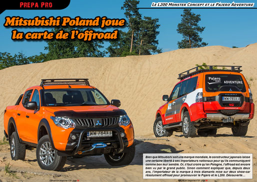 Les Mitsu L200 Monster et Pajero Adventure