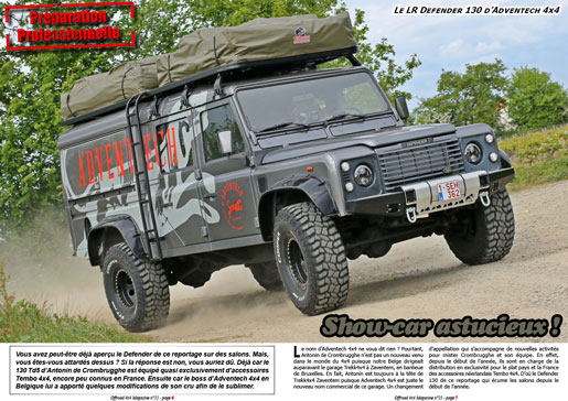 Le LR Defender 130 d'Adventech 4x4