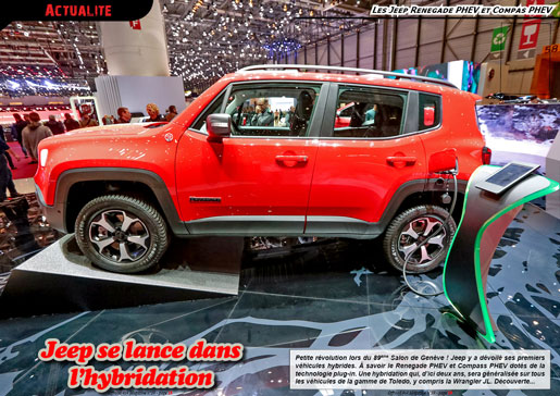 Les Jeep Renegade PHEV et Compas PHEV