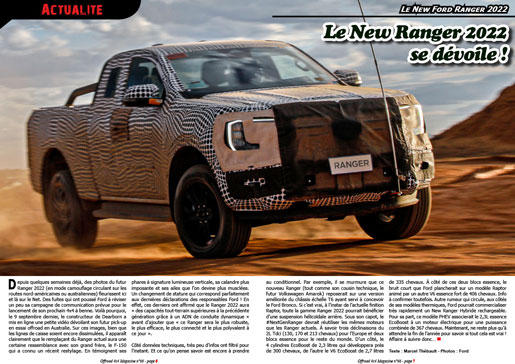 Le New Ford Ranger 2022