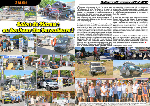 Le salon du Baroudeur de Mazan 2022