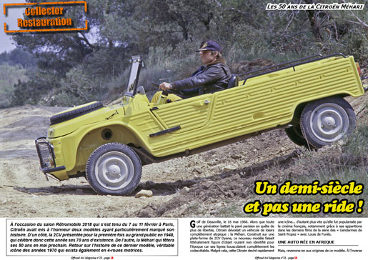 Les 50 ans de la Citroën Méhari