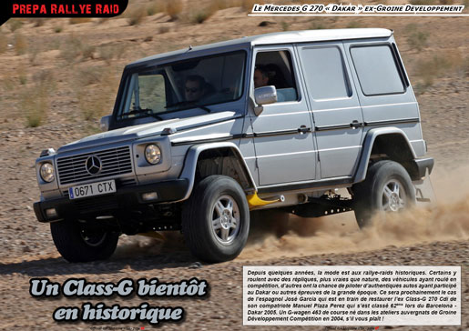 Le Class-G 270 ex-Groine Developpement