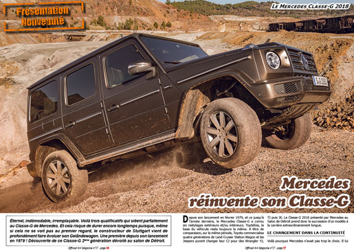 Le Mercedes Classe-G 2018