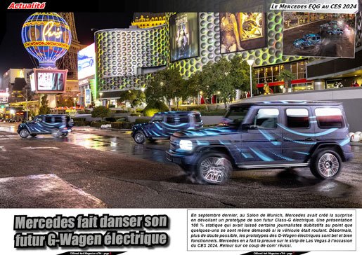 Le Mercedes EQG au CES 2024
