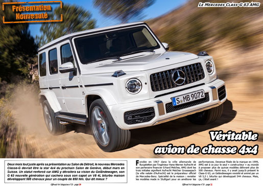 Le Mercedes Class-G 63 AMG